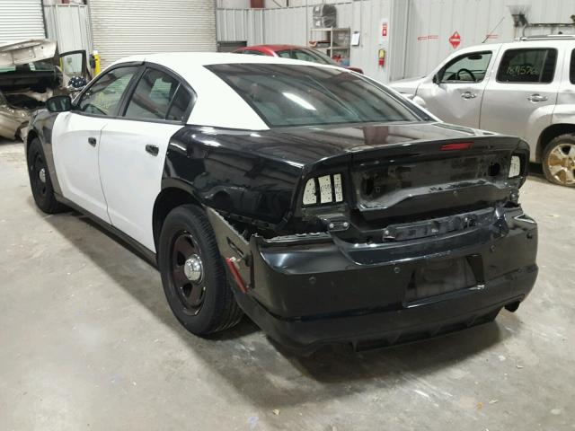 2C3CDXAG3EH333256 - 2014 DODGE CHARGER PO TWO TONE photo 3