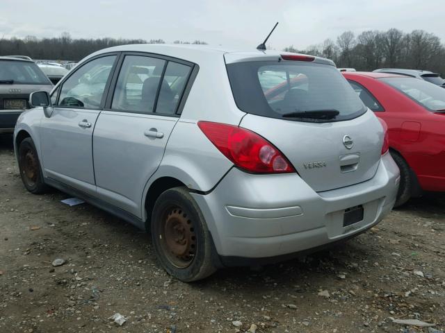 3N1BC13E18L367598 - 2008 NISSAN VERSA S SILVER photo 3