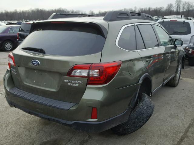 4S4BSAFC8F3312225 - 2015 SUBARU OUTBACK 2. GREEN photo 4