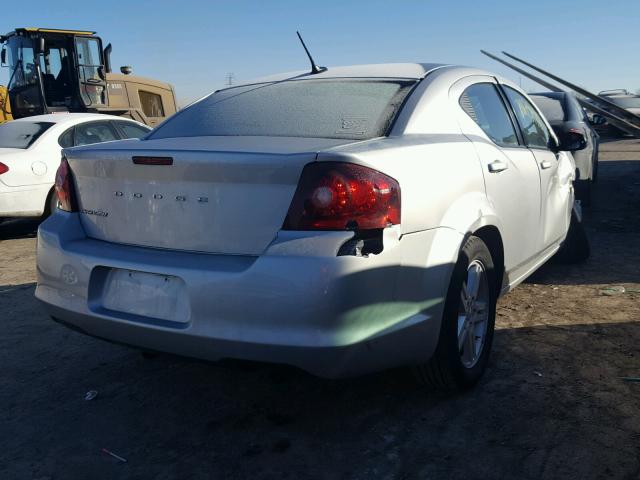 1C3CDZCB7CN137192 - 2012 DODGE AVENGER SX SILVER photo 4