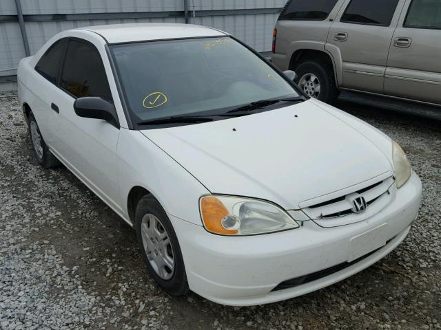 1HGEM22231L105749 - 2001 HONDA CIVIC DX WHITE photo 1