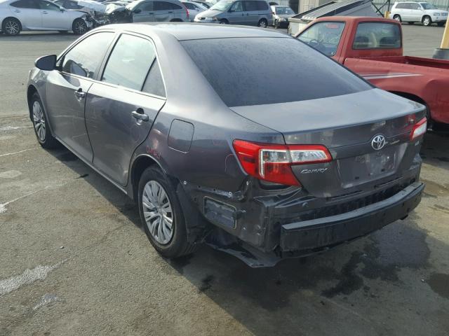 4T1BF1FK7DU288809 - 2013 TOYOTA CAMRY L CHARCOAL photo 3