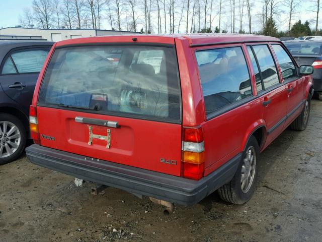 YV1JW8615S1136195 - 1995 VOLVO 940 RED photo 4