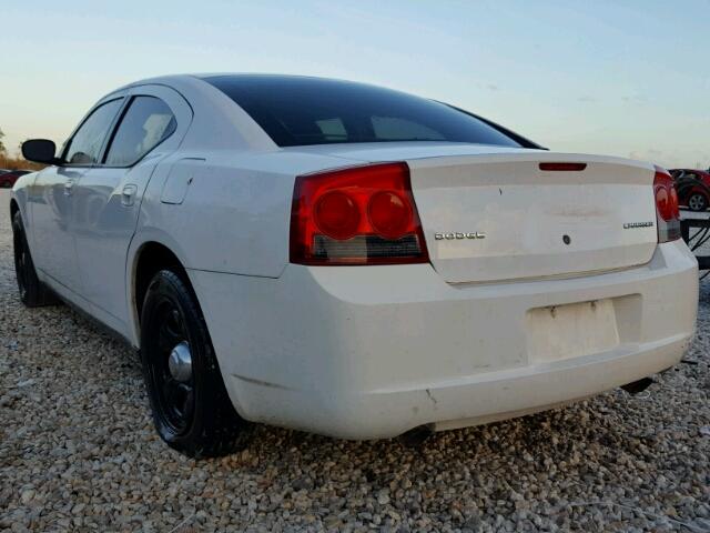 2B3AA4CT0AH176754 - 2010 DODGE CHARGER WHITE photo 3