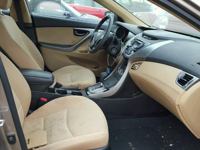 5NPDH4AE8DH389409 - 2013 HYUNDAI ELANTRA GL GOLD photo 5