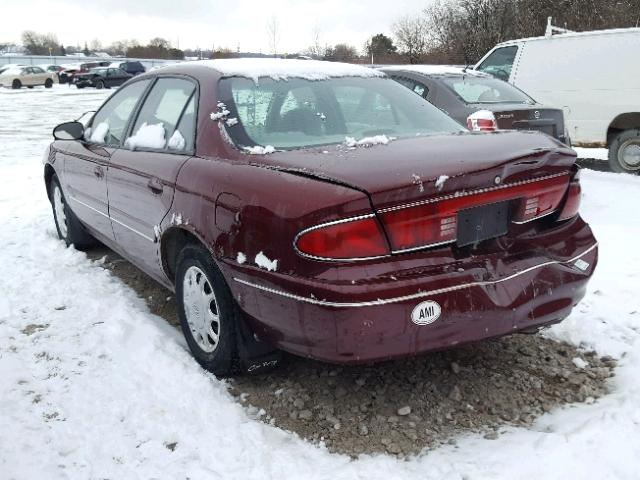 2G4WS52J221285343 - 2002 BUICK CENTURY CU MAROON photo 3