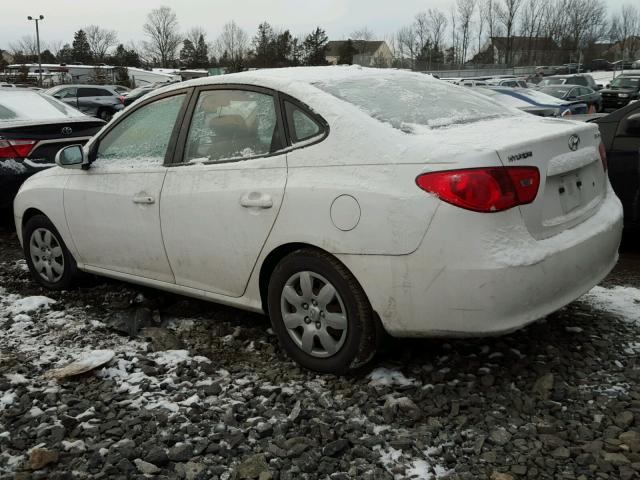 KMHDU46D68U582614 - 2008 HYUNDAI ELANTRA GL WHITE photo 3