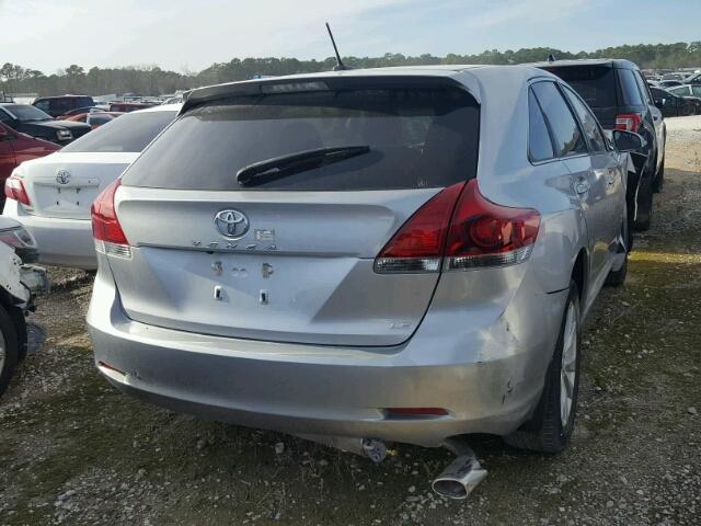 4T3ZA3BB6FU096239 - 2015 TOYOTA VENZA LE SILVER photo 4