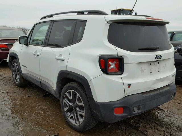 ZACCJABT2GPD12154 - 2016 JEEP RENEGADE L WHITE photo 3