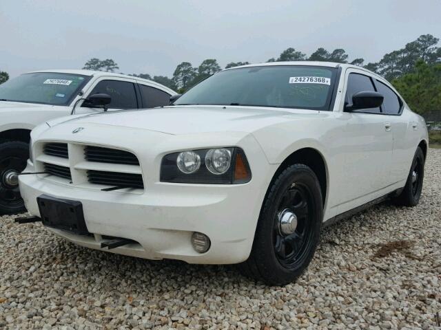 2B3AA4CT6AH177651 - 2010 DODGE CHARGER WHITE photo 2