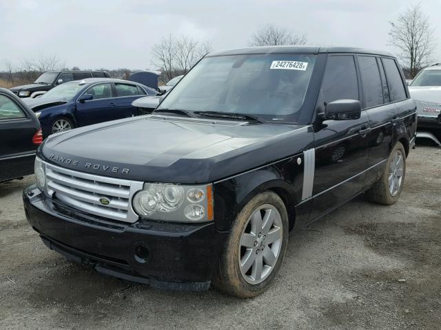 SALME15408A271501 - 2008 LAND ROVER RANGE ROVE BLACK photo 2