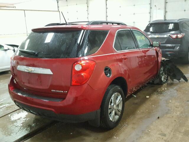 2GNALPEK1D6295936 - 2013 CHEVROLET EQUINOX LT RED photo 4