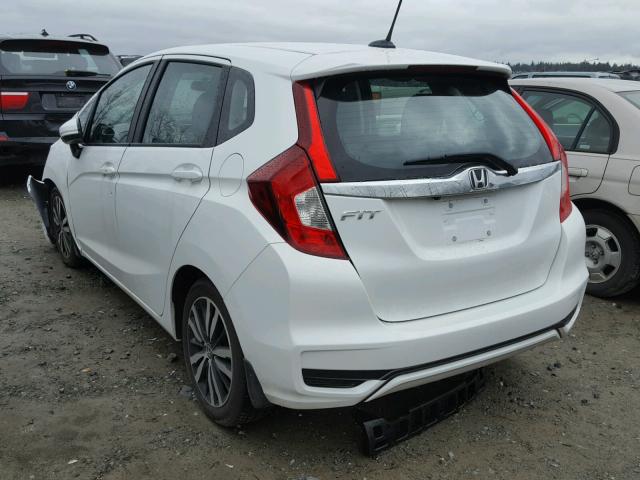 3HGGK5H8XJM713102 - 2018 HONDA FIT EX WHITE photo 3