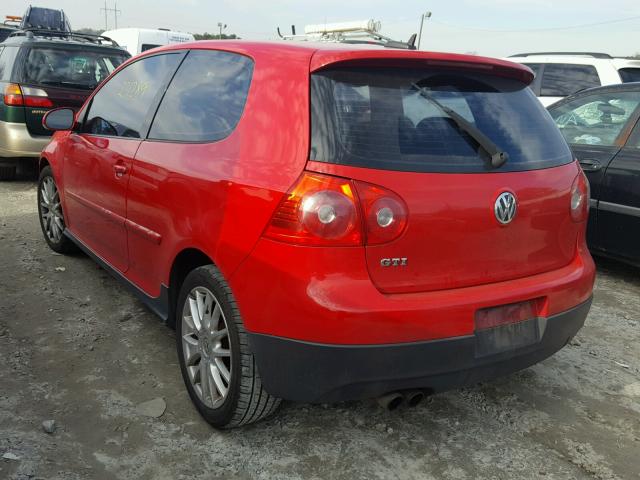 WVWFV71K56W097092 - 2006 VOLKSWAGEN NEW GTI RED photo 3