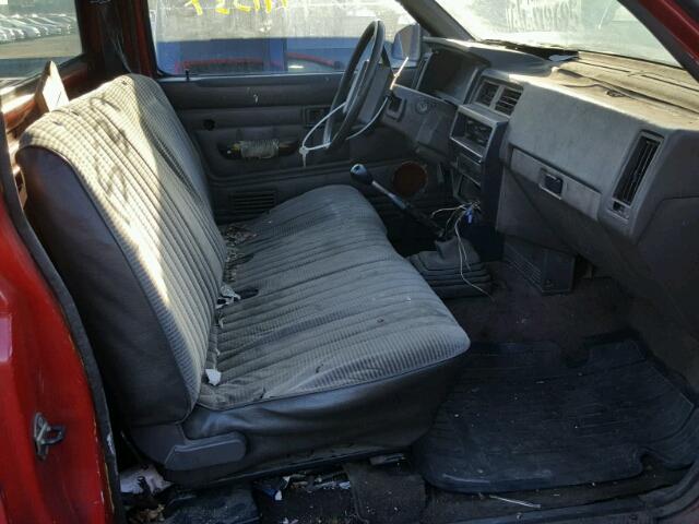 1N6SD11S9NC324800 - 1992 NISSAN TRUCK SHOR RED photo 5