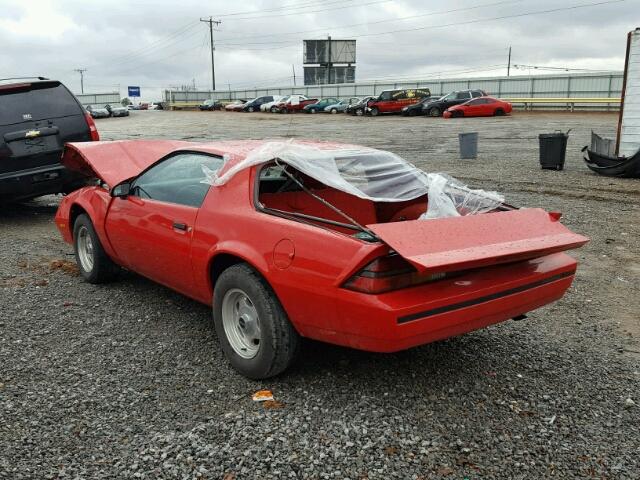 1G1FP21HXHN185624 - 1987 CHEVROLET CAMARO RED photo 3