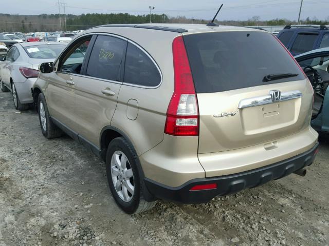 5J6RE38768L003937 - 2008 HONDA CR-V EXL TAN photo 3