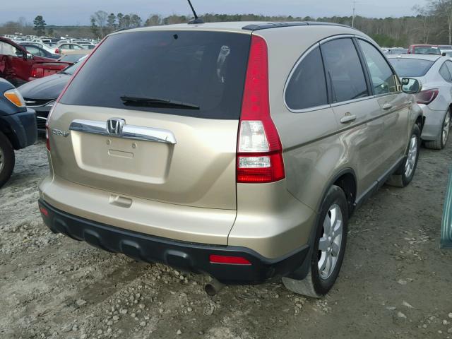 5J6RE38768L003937 - 2008 HONDA CR-V EXL TAN photo 4