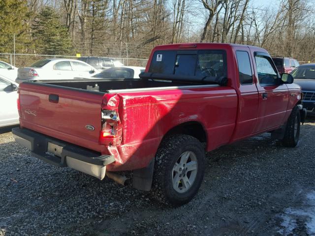 1FTZR15E04PB12608 - 2004 FORD RANGER SUP RED photo 4