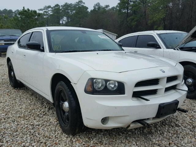 2B3AA4CT2AH177663 - 2010 DODGE CHARGER WHITE photo 1