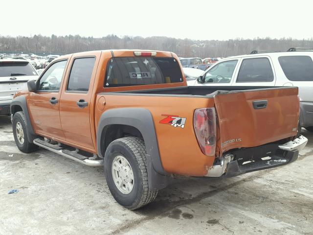 1GCDT136558200430 - 2005 CHEVROLET COLORADO ORANGE photo 3