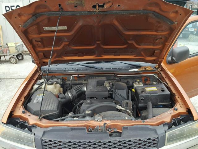 1GCDT136558200430 - 2005 CHEVROLET COLORADO ORANGE photo 7