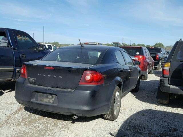 1C3CDZAB3DN613829 - 2013 DODGE AVENGER SE BLACK photo 4