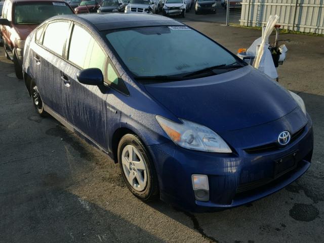 JTDKN3DU8A0171556 - 2010 TOYOTA PRIUS BLUE photo 1