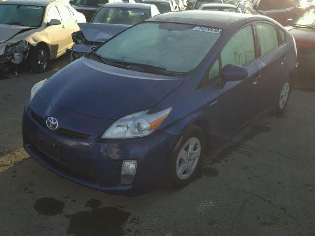 JTDKN3DU8A0171556 - 2010 TOYOTA PRIUS BLUE photo 2