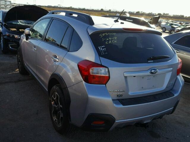 JF2GPAGC9E8281869 - 2014 SUBARU XV CROSSTR SILVER photo 3