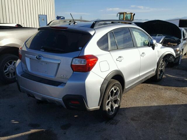 JF2GPAGC9E8281869 - 2014 SUBARU XV CROSSTR SILVER photo 4