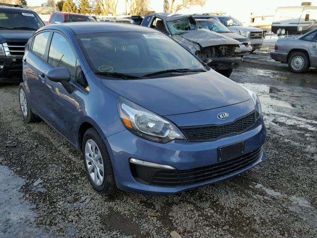 KNADM4A31G6696300 - 2016 KIA RIO LX BLUE photo 1