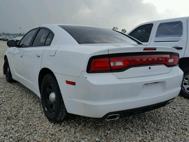 2C3CDXAT9CH152673 - 2012 DODGE CHARGER PO WHITE photo 3