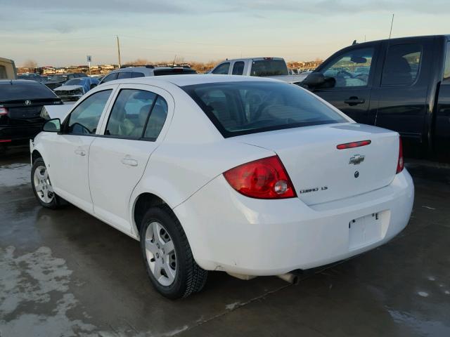 1G1AK58F387296793 - 2008 CHEVROLET COBALT LS WHITE photo 3