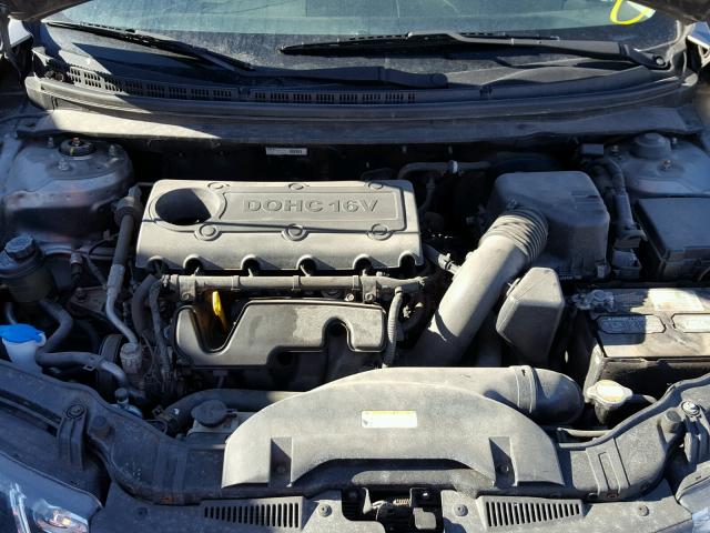 KNAFW6A37B5354556 - 2011 KIA FORTE SX GRAY photo 7