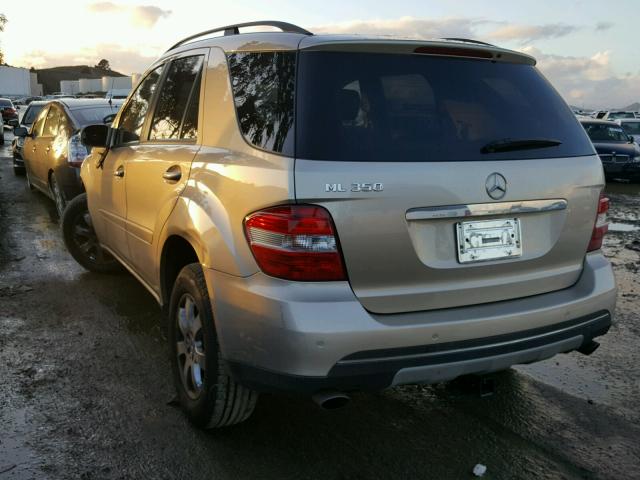 4JGBB86E76A068962 - 2006 MERCEDES-BENZ ML 350 GOLD photo 3