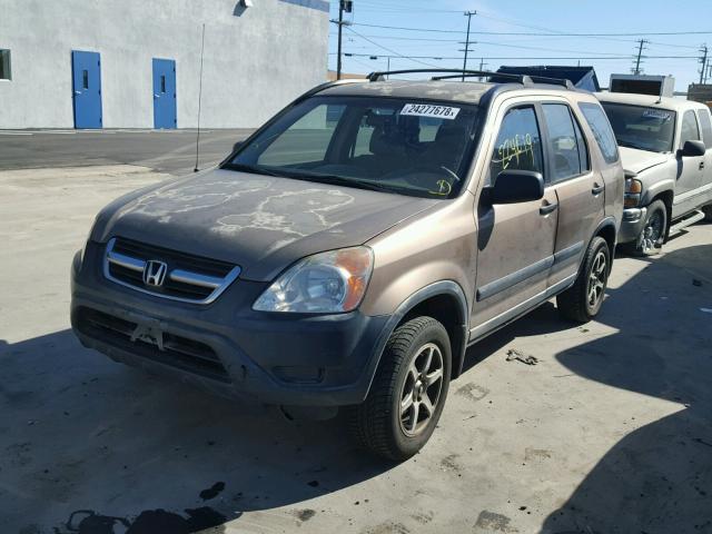 JHLRD68452C022487 - 2002 HONDA CR-V LX GOLD photo 2