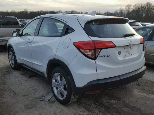 3CZRU6H31GM718736 - 2016 HONDA HR-V LX WHITE photo 3