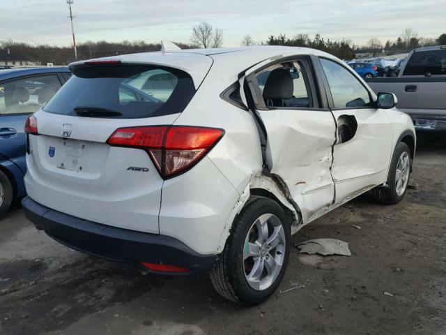 3CZRU6H31GM718736 - 2016 HONDA HR-V LX WHITE photo 4