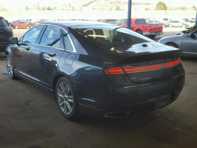 3LN6L2G90DR808562 - 2013 LINCOLN MKZ GRAY photo 3