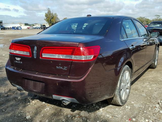 3LNHL2GC5CR810262 - 2012 LINCOLN MKZ BROWN photo 4