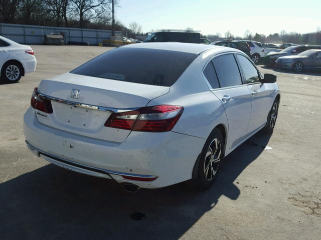 1HGCR2F35HA069693 - 2017 HONDA ACCORD LX WHITE photo 4