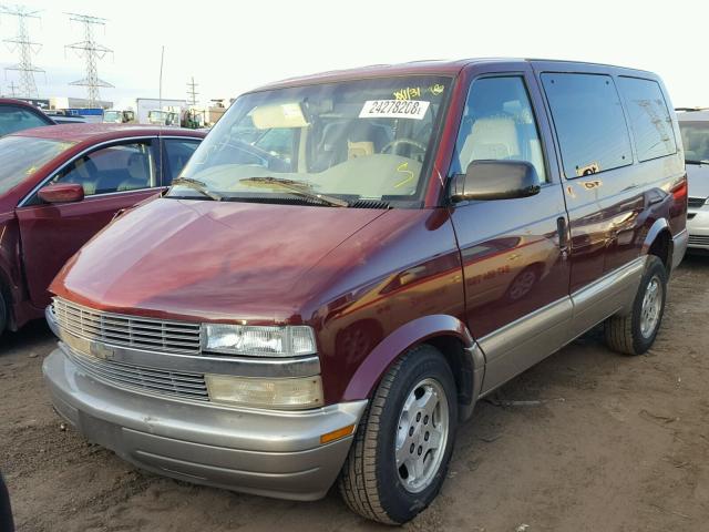 1GNDM19X45B110869 - 2005 CHEVROLET ASTRO BURGUNDY photo 2