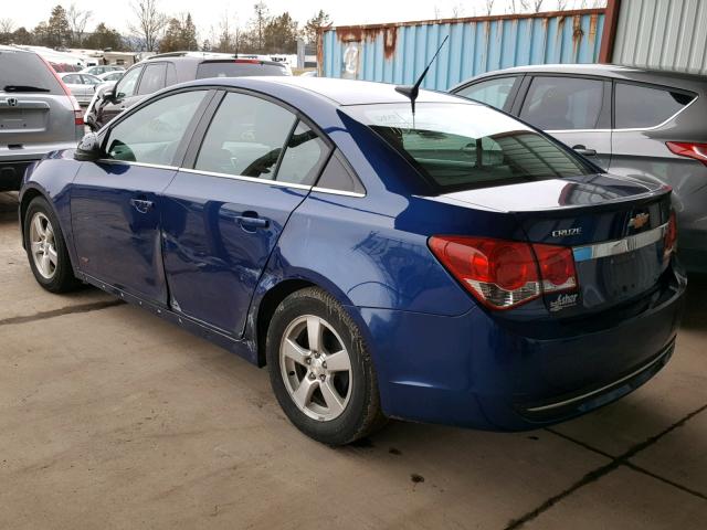 1G1PL5SC4C7366526 - 2012 CHEVROLET CRUZE LT BLUE photo 3