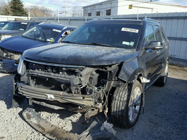 1FM5K8F83GGC13792 - 2016 FORD EXPLORER L BLACK photo 2