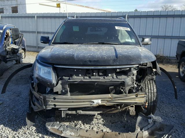 1FM5K8F83GGC13792 - 2016 FORD EXPLORER L BLACK photo 9