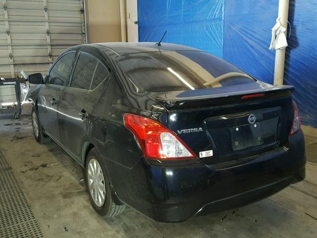 3N1CN7APXHL864848 - 2017 NISSAN VERSA S BLACK photo 3