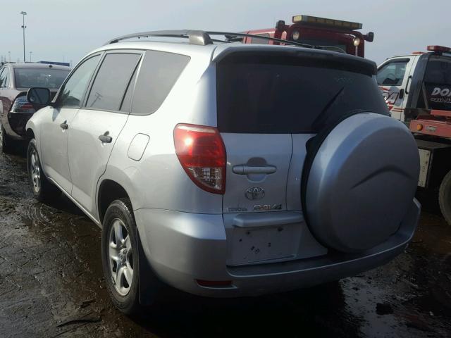 JTMBD33V075106659 - 2007 TOYOTA RAV4 SILVER photo 3