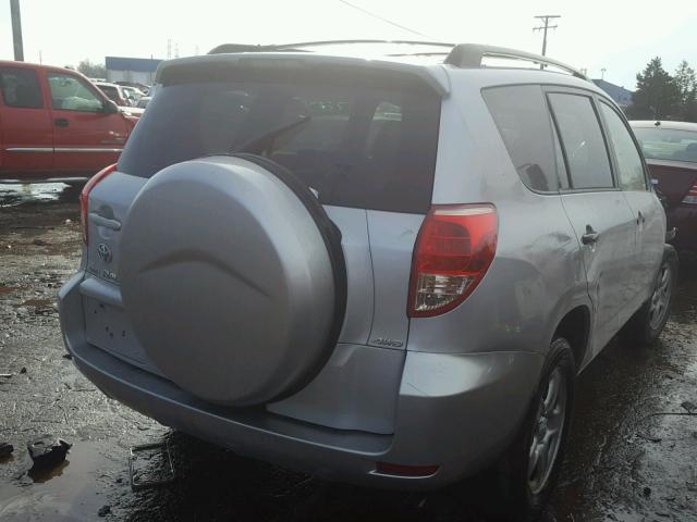 JTMBD33V075106659 - 2007 TOYOTA RAV4 SILVER photo 4