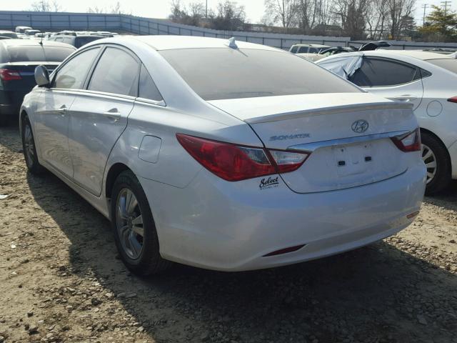 5NPEB4AC2CH311405 - 2012 HYUNDAI SONATA GLS WHITE photo 3